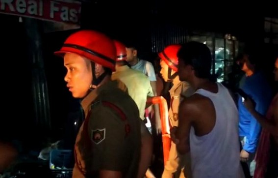 Udaipur : 2 restaurants were burnt into ashes adjacent to Matabari, locals suspected sabotage